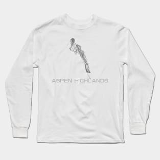 Aspen Highlands Resort 3D Long Sleeve T-Shirt